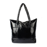 Women Shoulder Handbag Feather Down Tote Girl Large Bag