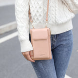 Women's Leather Shoulder Bag Mini Crossbody Purse Wallet