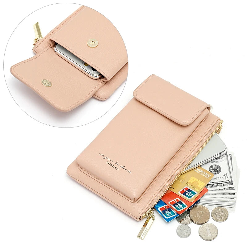 Women's Leather Shoulder Bag Mini Crossbody Purse Wallet