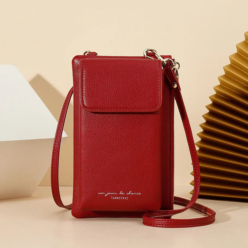 Women's Leather Shoulder Bag Mini Crossbody Purse Wallet