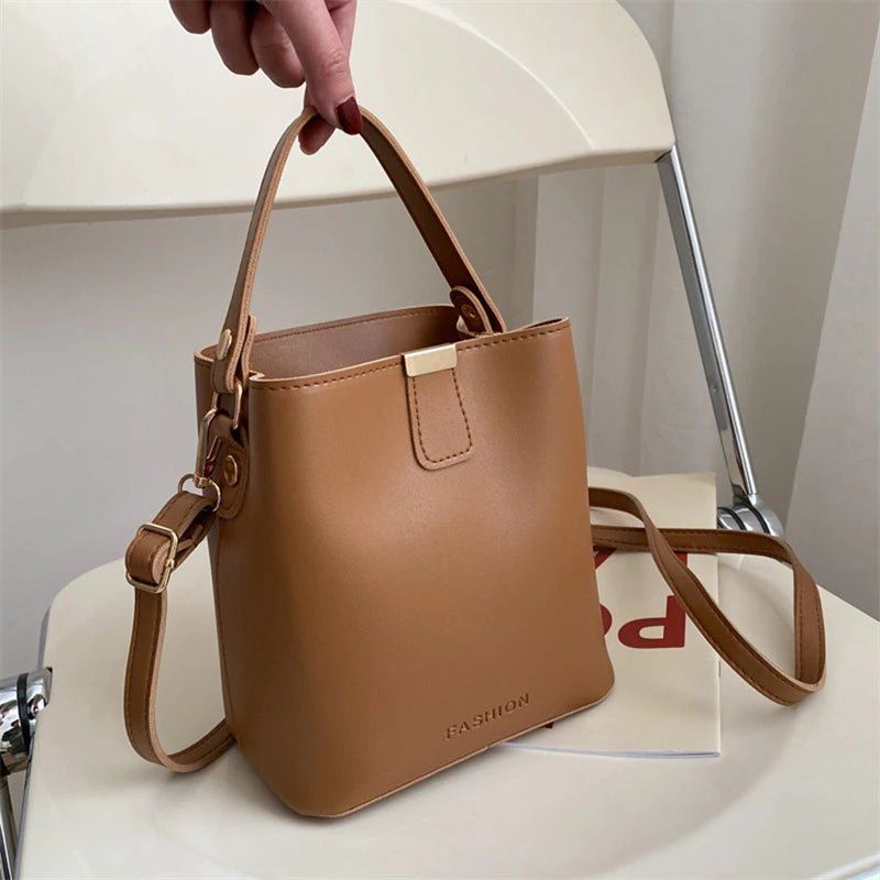 Casual Ladies Tote Bucket Shoulder Bag Crossbody
