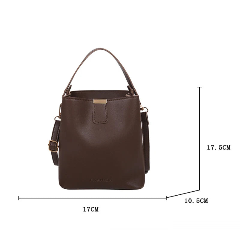 Casual Ladies Tote Female Bucket Shoulder Bag