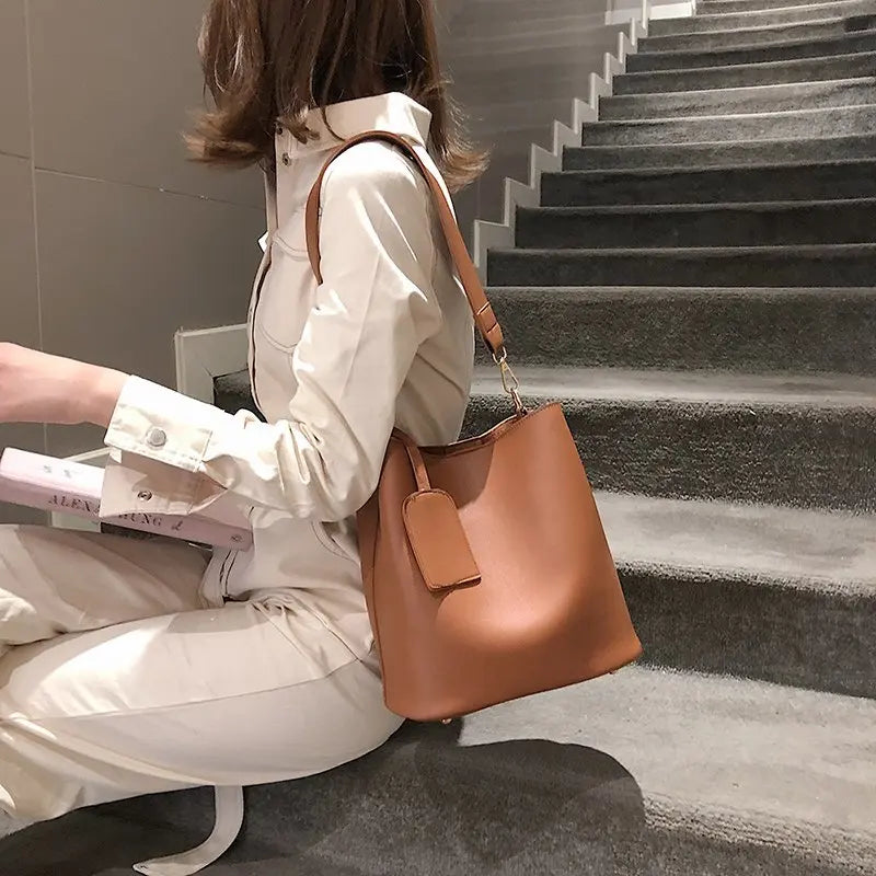 Casual Women's Handbags Bucket Shoulder Crossbody Bag