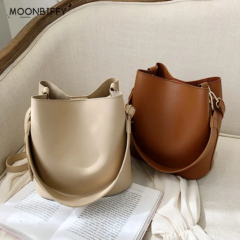 Casual Women's Handbags Bucket Shoulder Crossbody Bag