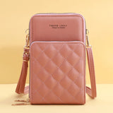 Diamond Lattice Shoulder Bag for Women Small Crossbody Messenger Clutch