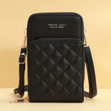 Diamond Lattice Shoulder Bag for Women Small Crossbody Messenger Clutch