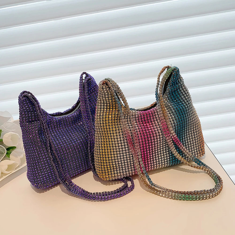 Rhinestone Shoulder Crossbody Bag Evening Wedding Party Clutch Purse