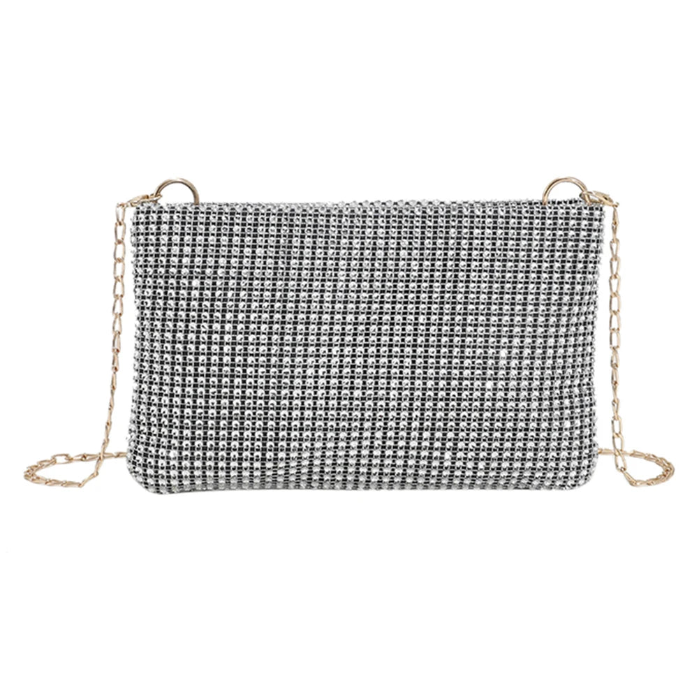 Diamonds Crossbody Bag Rhinestones Wedding Party Clutch Handbag
