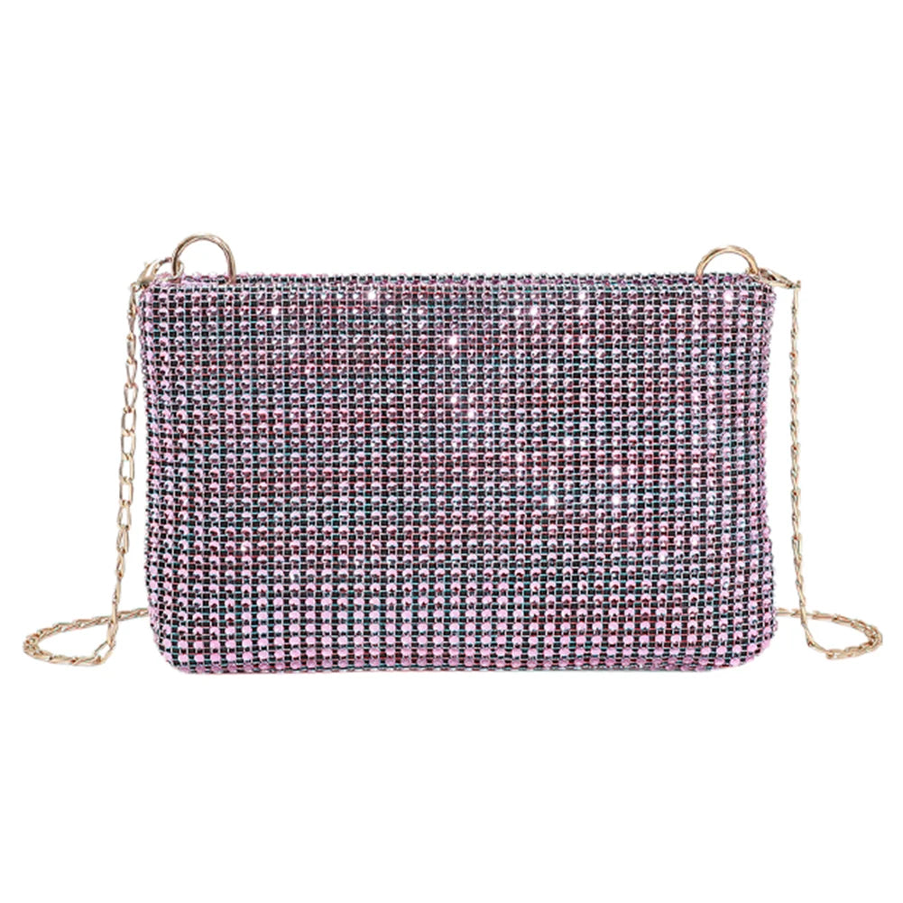 Diamonds Crossbody Bag Rhinestones Wedding Party Clutch Handbag