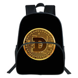 Dogecoin Backpack 3D Cartoon School Bag for Kids