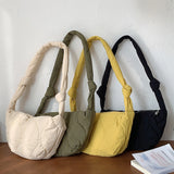 Casual Dumpling Bag Autumn Winter Women Messenger Bag for Weekend Vacation