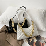 Casual Women Totes Shoulder Bags Leather Chain Handbag