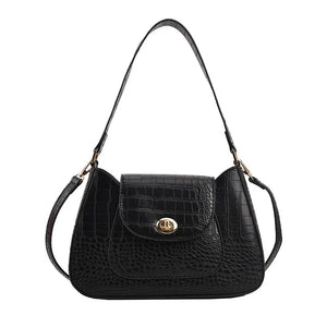 Retro Women Totes Shoulder Bag Crocodile Pattern Handbag