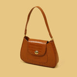 Retro Women Totes Shoulder Bag Crocodile Pattern Handbag