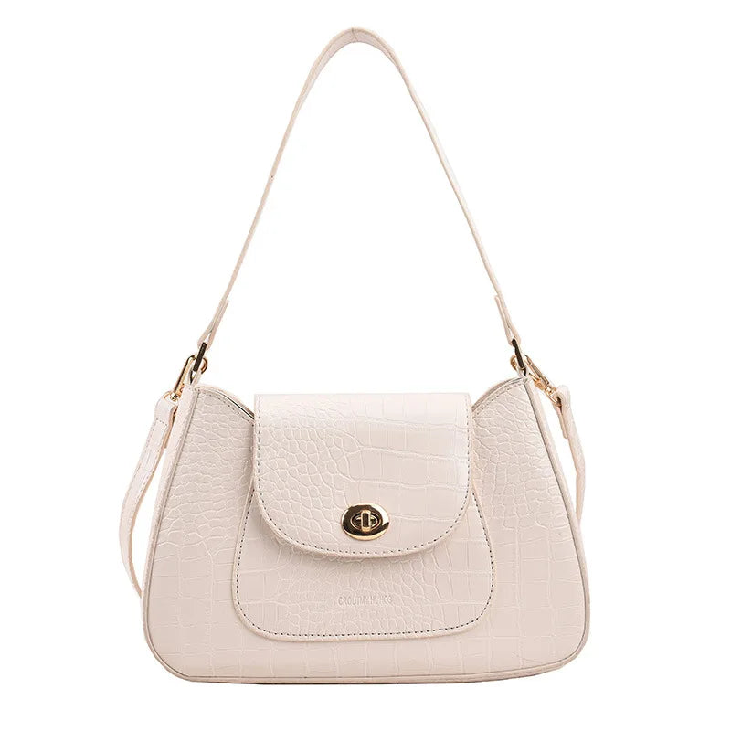 Retro Women Totes Shoulder Bag Crocodile Pattern Handbag