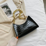 Makeup Bag Retro Casual Women Totes Shoulder Bags Female Leather Solid Chain Han