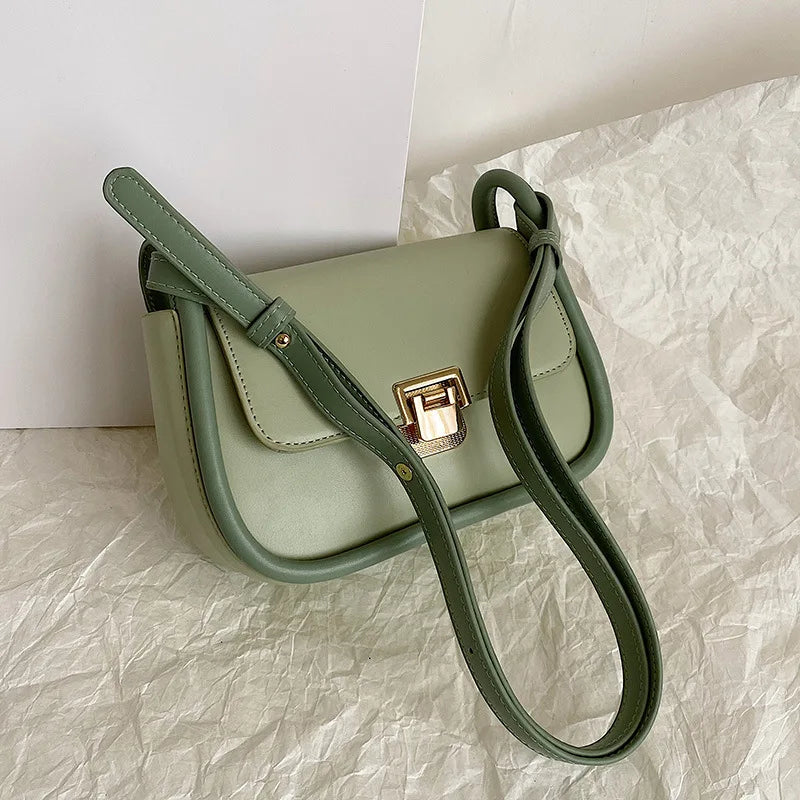 Summer Crossbody Bag Lock Shoulder Handbag Casual Purse