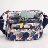 Floral Pattern Women's Shoulder Bag High Durable Fabric Nylon Handbag