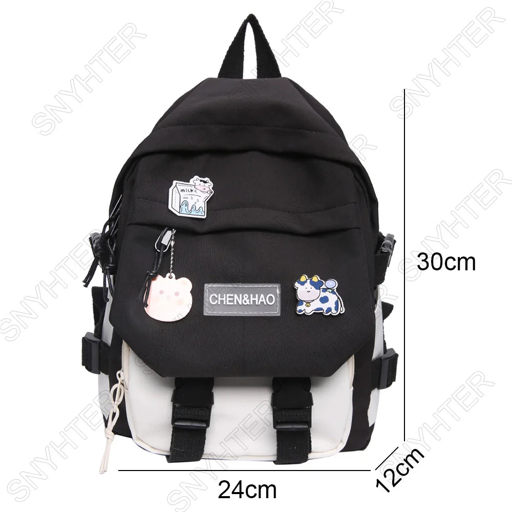 Kawaii Travel Book Backpack Female College Student Bag