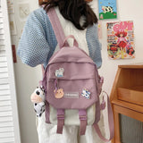 Kawaii Travel Book Backpack Female College Student Bag