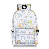 Girls Print Backpack Cartoon School Bag Letter Printing Backpacks