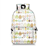 Girls Print Backpack Cartoon School Bag Letter Printing Backpacks