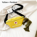 Casual Mini Bucket Shoulder Bag Daisy Waist Bag