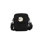 Mini Canvas Shoulder Bag Daisy Small Cotton Handbag Totes Ladies