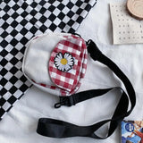 Plaid Women Shoulder Bag Crossbody Casual Small Bag Flap
