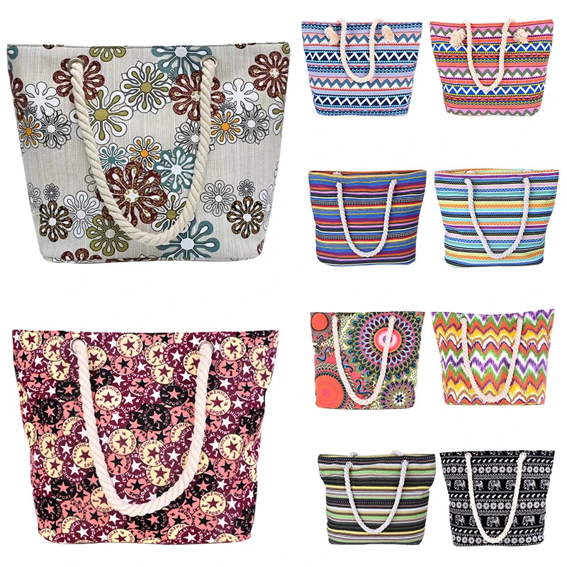 Bohemian Large Women's Handbag Beach Shoulder Bag Christmas Gift