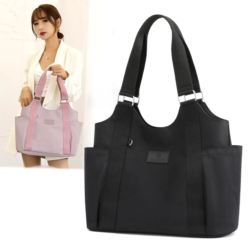 Nylon Women's Shoulder Bag Totes High Shopping Bag Bolsos Feminina