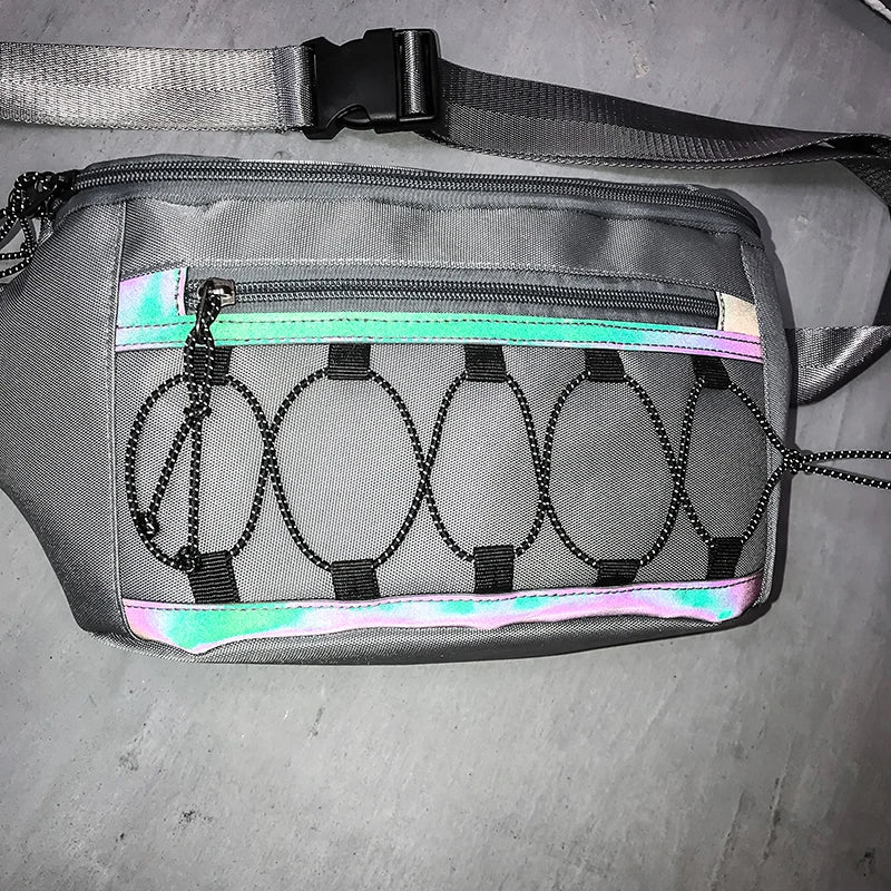 Harajuku Ladies Chest Bag Embroidery Crossbody Pouch