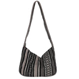 Casual Canvas Messenger Bag Women Large Capacity Zipper Crossbody Bag