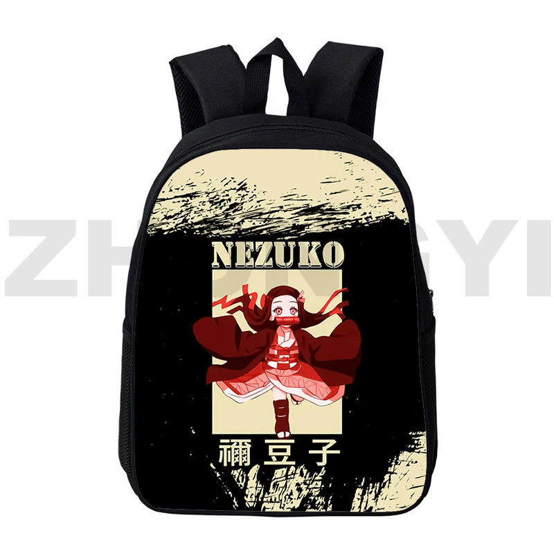 Japan 3D Print Demon Slayer Backpack Travel for Girl Anime Kimetsu No Yaiba Bag