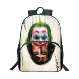 Joker Backpack Pattern Schoolbag Teens Daily Backpack Students Boys Girls