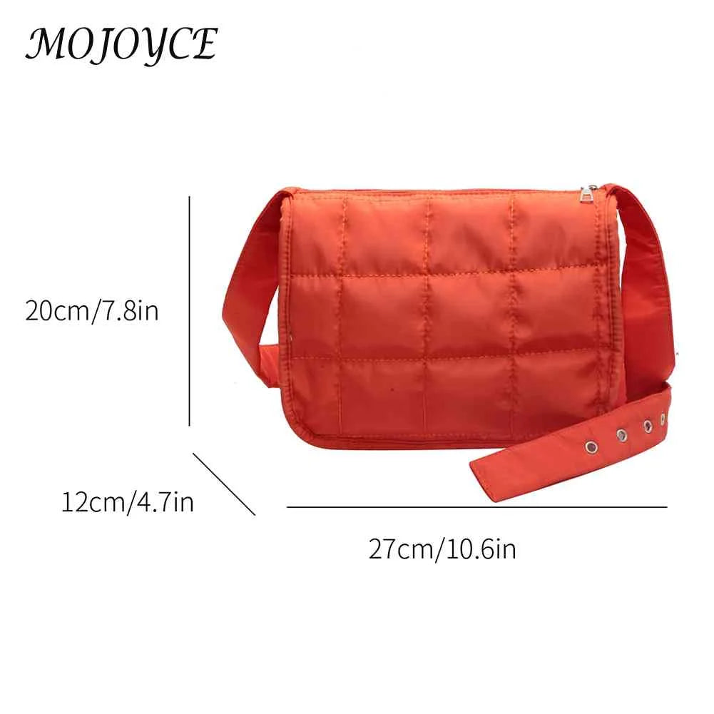 Quilted Cotton Crossbody Bag with Adjustable Strap