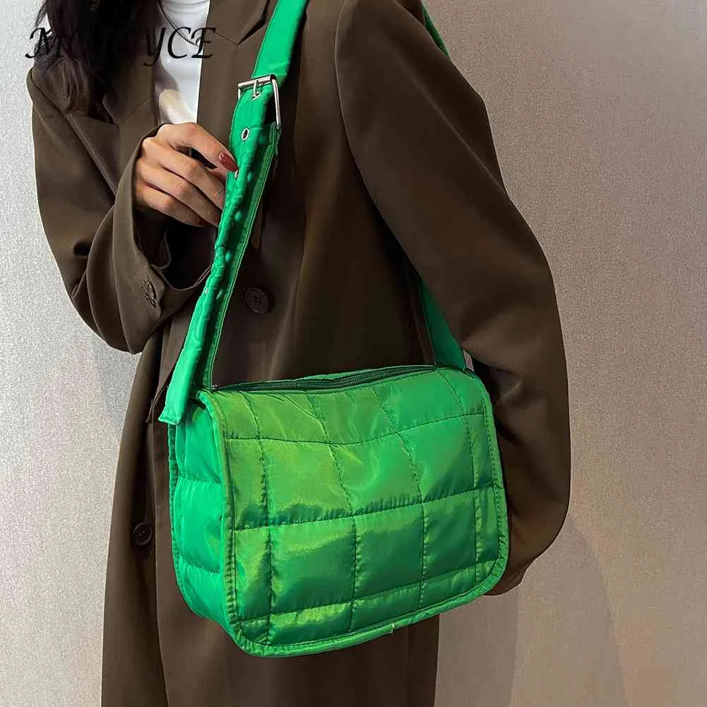 Quilted Cotton Crossbody Bag with Adjustable Strap