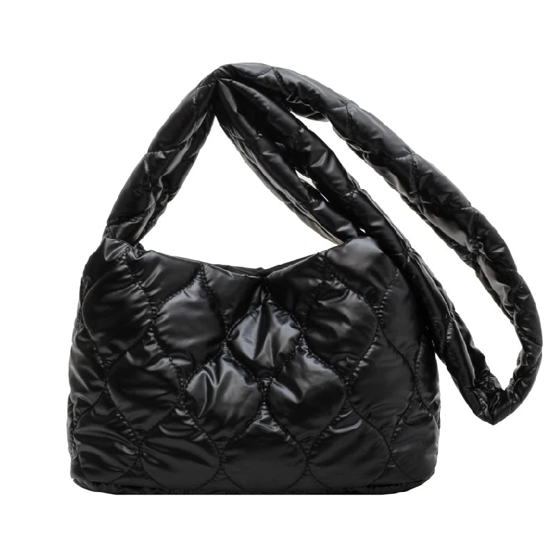 Winter Space Cotton Crossbody Bag for Women Large Capacity Shopping Handbags