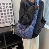 Winter Space Cotton Crossbody Bag for Women Large Capacity Shopping Handbags