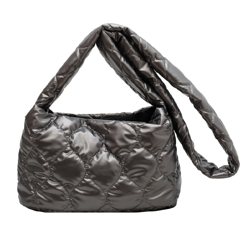 Winter Space Cotton Crossbody Bag for Women Large Capacity Shopping Handbags