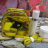 Laser Transparent Crossbody Bag Mini Jelly PVC Clear Shoulder Messenger Tote