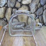 Laser Transparent Crossbody Bag Mini Jelly PVC Clear Shoulder Messenger Tote
