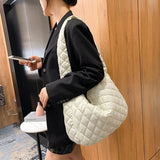 Quilted Winter Handbag Large Capacity Shoulder Bag