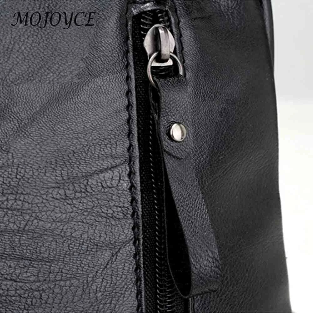 Leather Women Backpack Shoulder Bag Large Capacity Knapsack