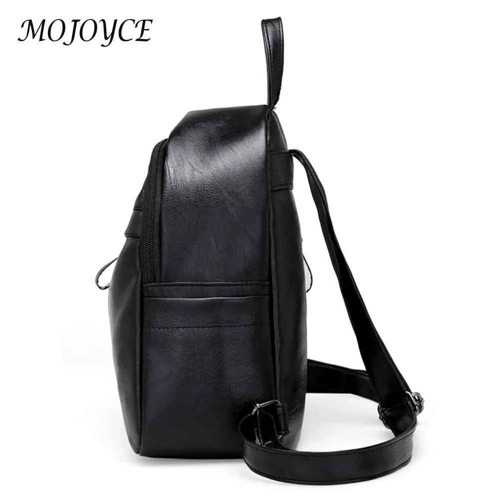 Leather Women Backpack Shoulder Bag Large Capacity Knapsack