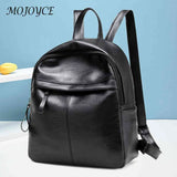 Vintage Leather Women Backpack School Book Bag Teenager College Knapsack