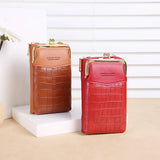 Embossed Crocodile Pattern Women Wallet Large Capacity Messenger Bag