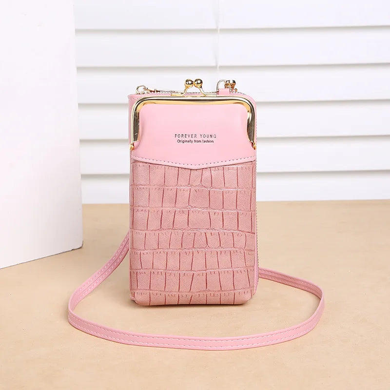 Embossed Crocodile Pattern Women Wallet Large Capacity Messenger Bag