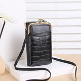 Embossed Crocodile Pattern Women Wallet Large Capacity Messenger Bag