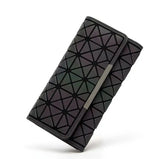 Luminous Wallet Handbag Geometric Clutch Purse Hologram